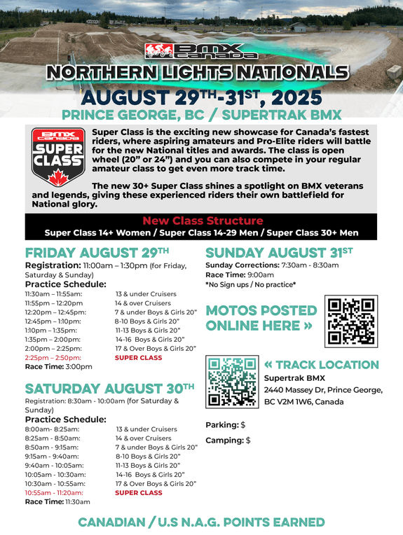 Northern Lights Nationals flyer