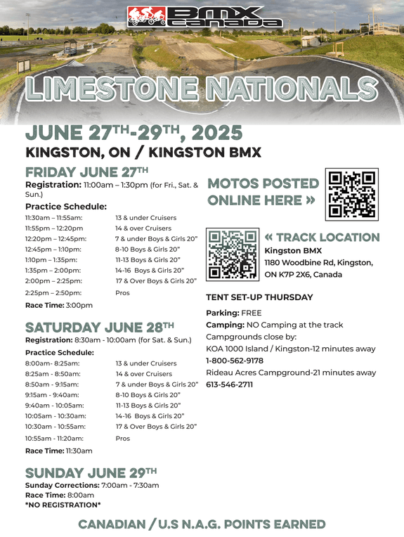Limestone City Nationals flyer