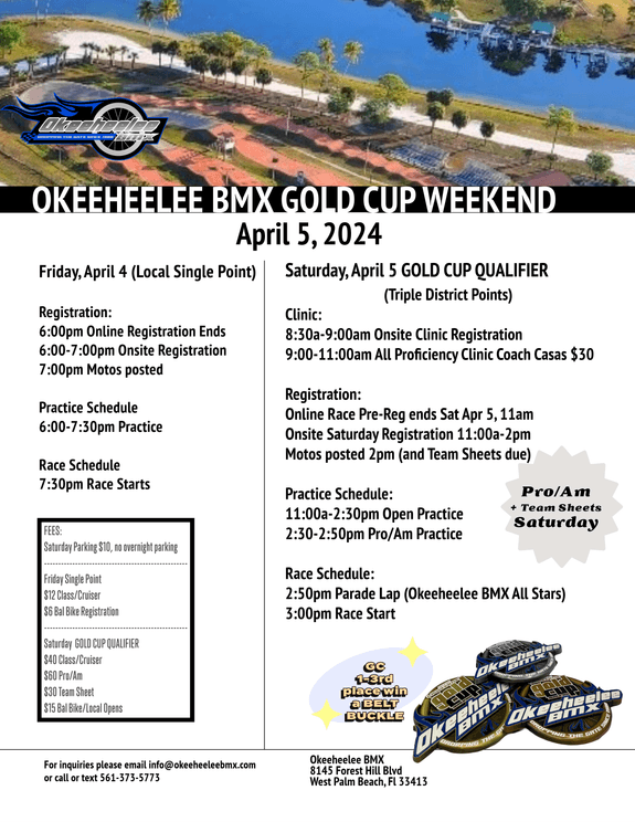 Gold Cup Qualifier TRIPLE flyer